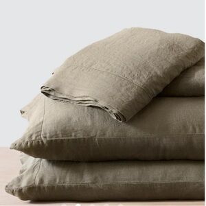Set of 2 pillowcases in Olive